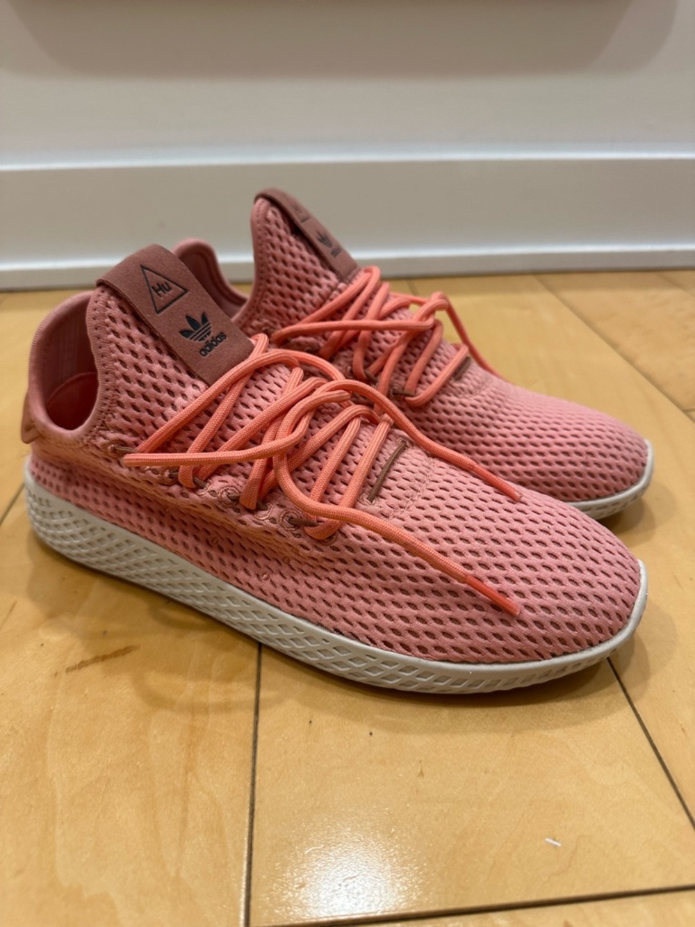 adidas Originals x Pharrell Williams Tennis Hu sneakers in Raw Pink